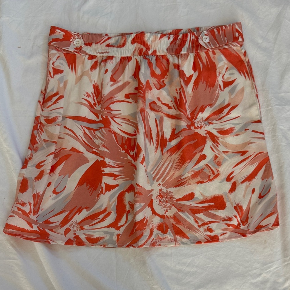 Sezane watercolor mini skirt Sz 6